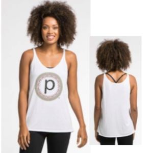 PURE BARRE Ornamental Circle P Slouchy Tank